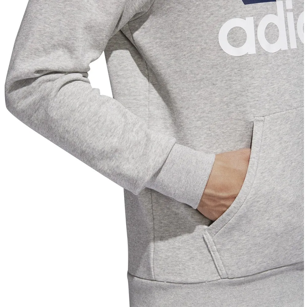 Adidas Essentials Linear Pullover Men's Hoodie Grey