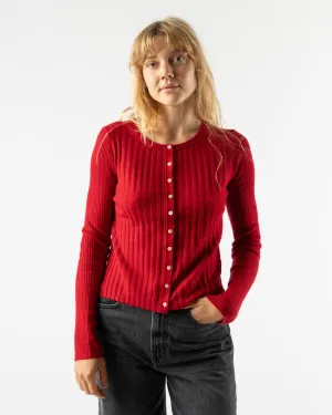 Alex Mill Kristin Ribbed Sweater in Crimson