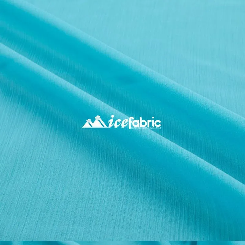 Aqua Mia Chiffon Fabric / 60’’ Wide Soft chiffon Sheer Fabric