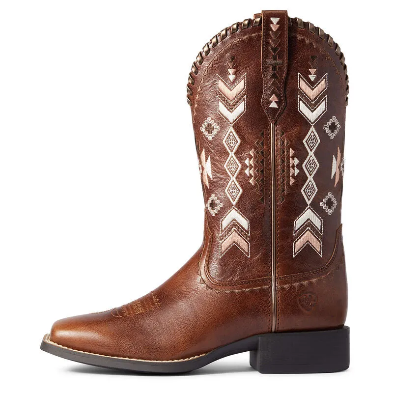 Ariat Women's Round Up Skyler Western Boot - Canyon Tan 10038327