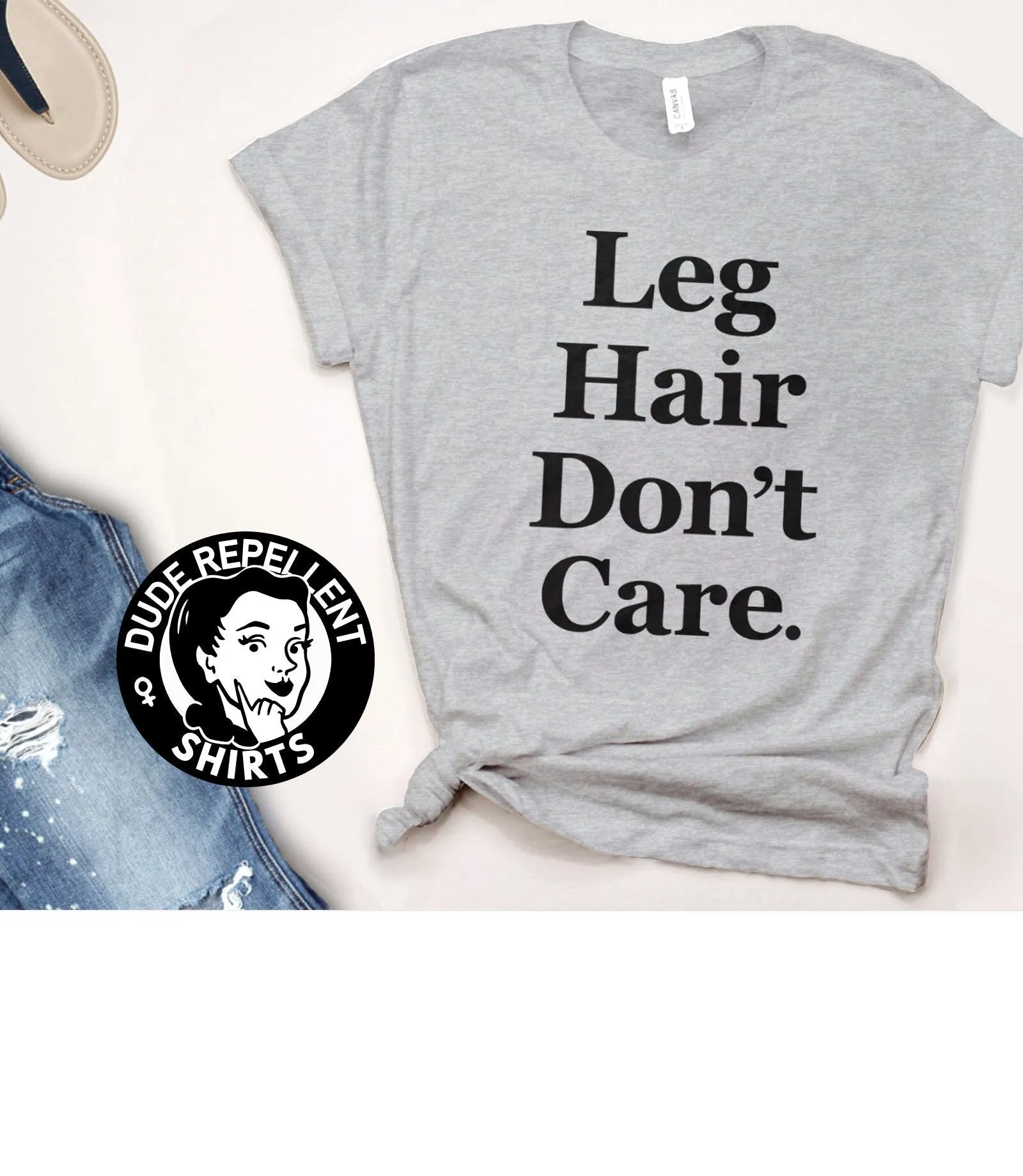 Ask Me About My Leg Hair Feminist T-Shirt