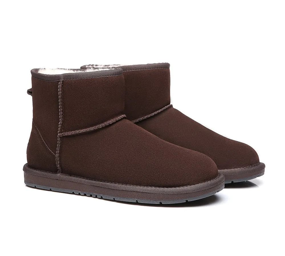 Australian Genuine Sheepskin Unisex Mini Classic Suede Boots