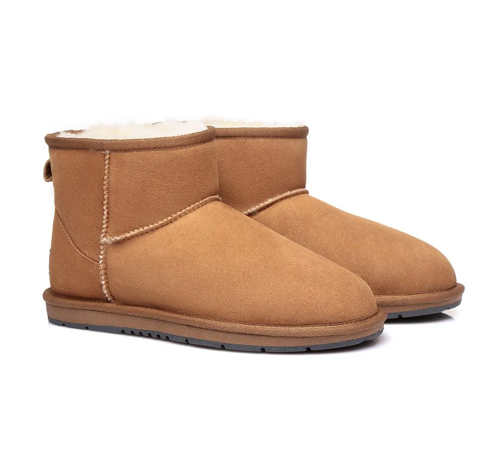 Australian Genuine Sheepskin Unisex Mini Classic Suede Boots