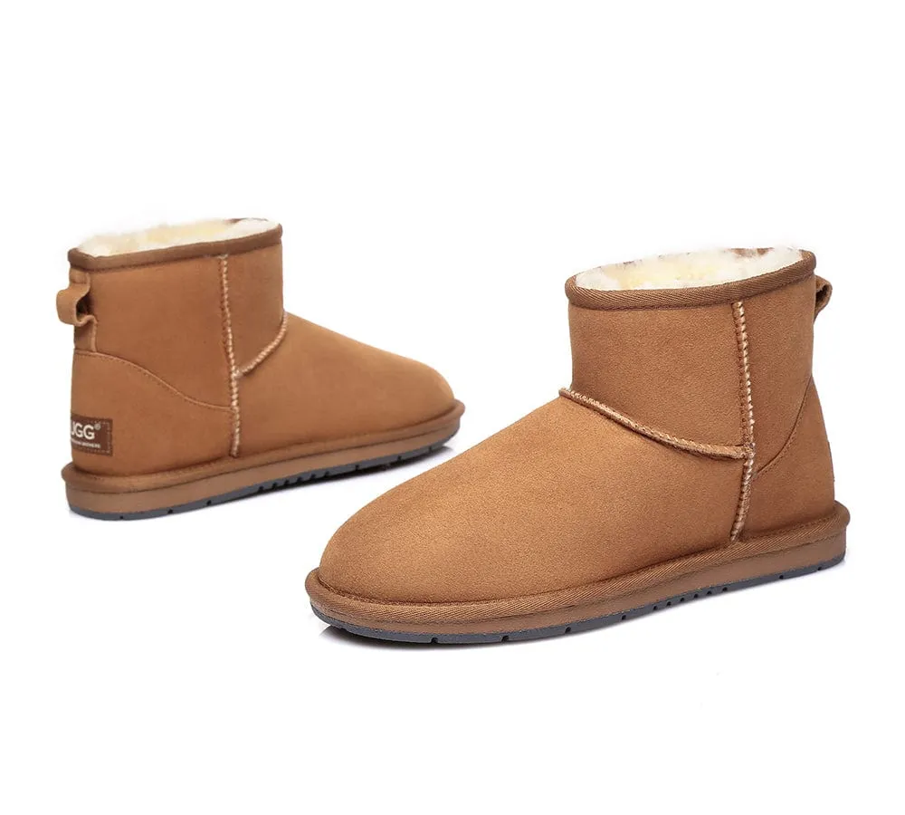 Australian Genuine Sheepskin Unisex Mini Classic Suede Boots