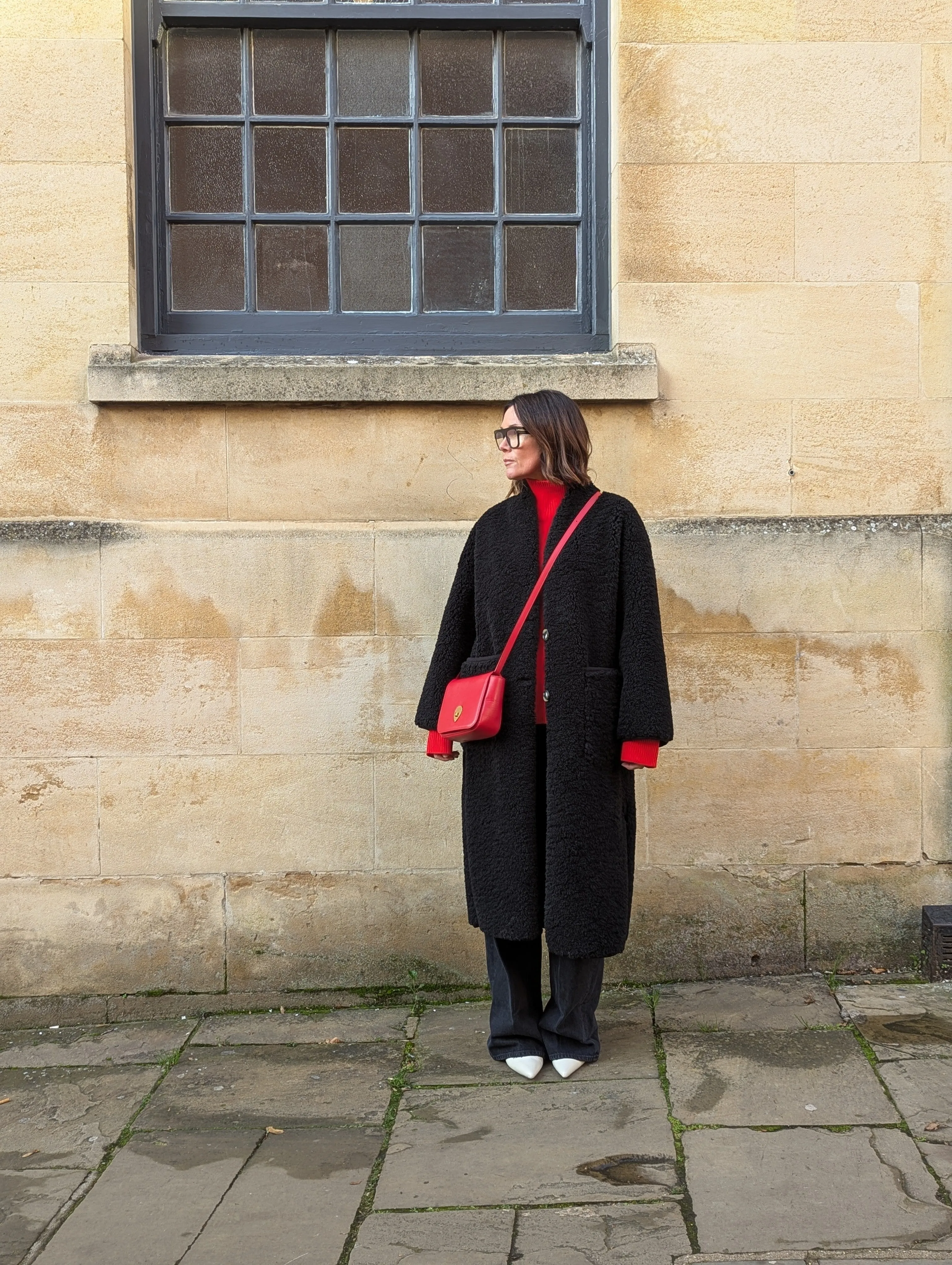 Bachir Boucle Long Black Coat