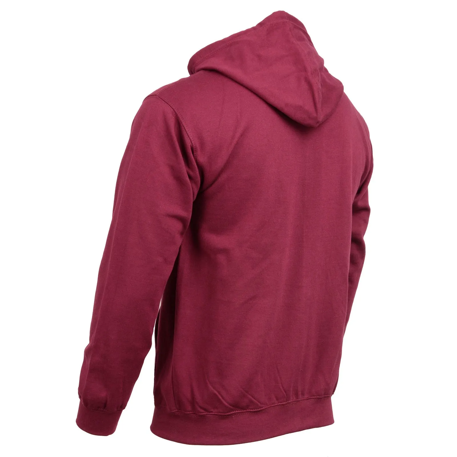 Biker Clothing Co. BCC118026 Men's Classic Maroon Zip-Up Hoodie