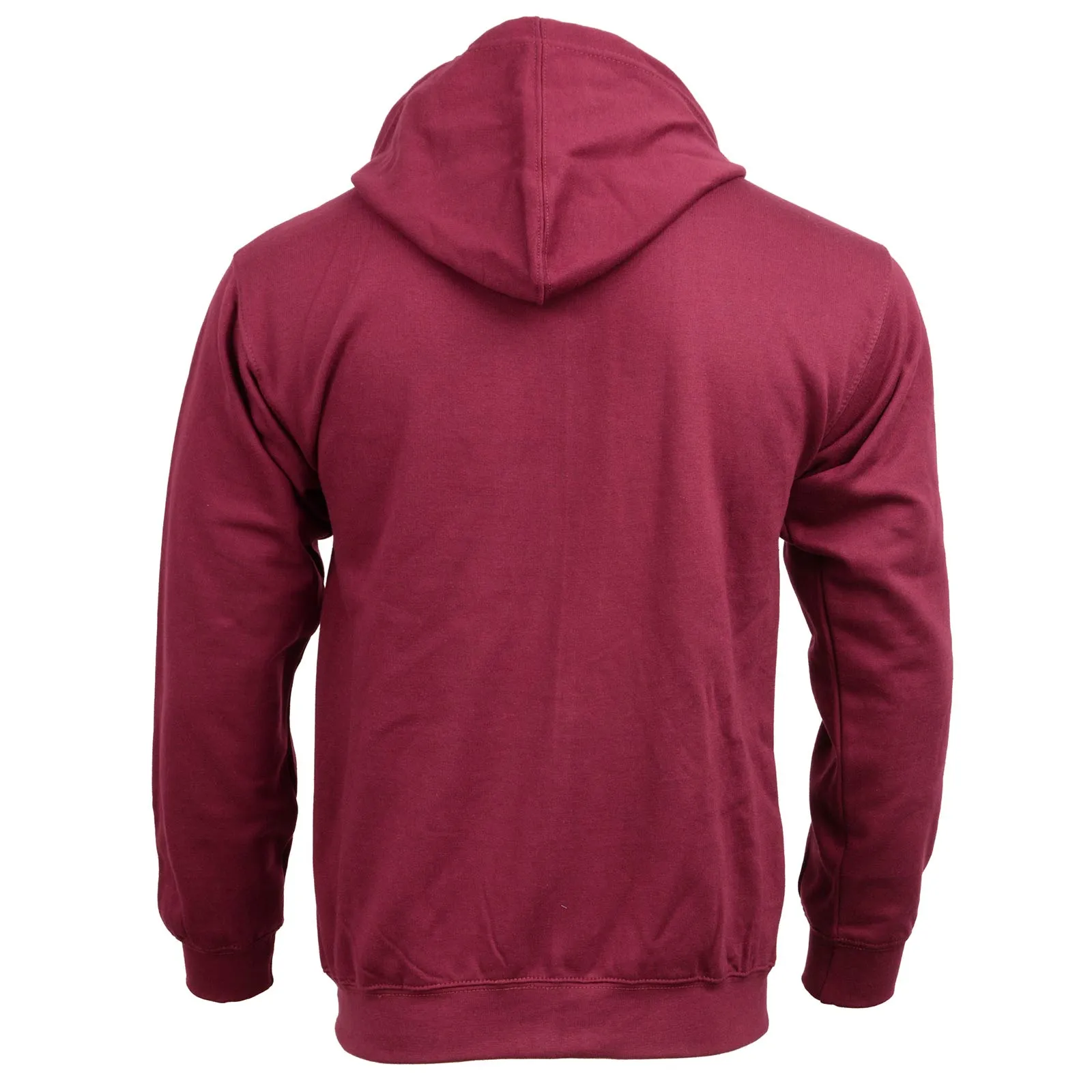 Biker Clothing Co. BCC118026 Men's Classic Maroon Zip-Up Hoodie