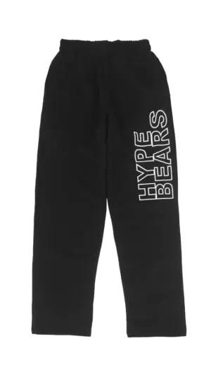 Black Men's Sweatpants Cargo with 2 Pockets 100% Cottons