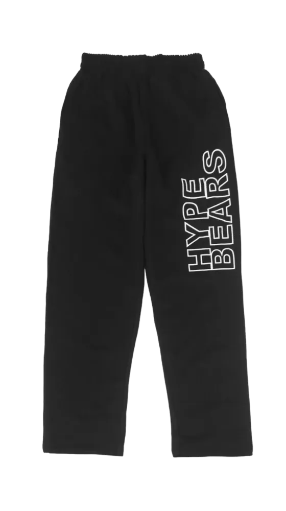 Black Men's Sweatpants Cargo with 2 Pockets 100% Cottons