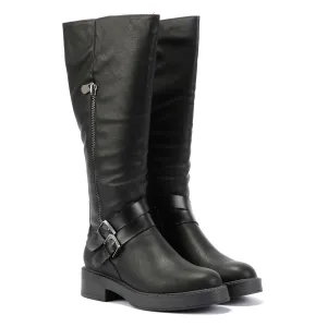 Blowfish Malibu Virtue 2 Faux Leather Women's Black Boots