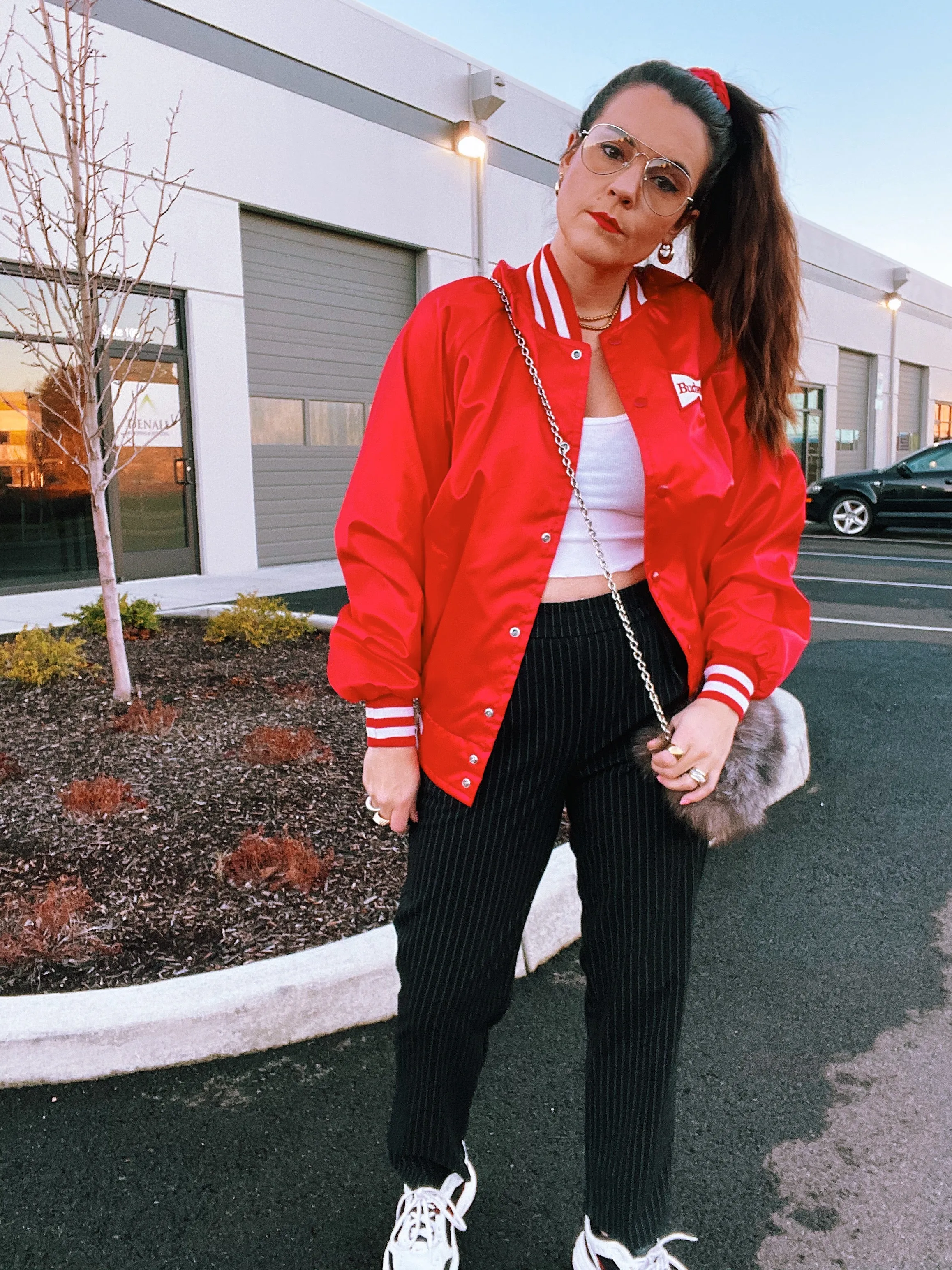 Budweiser Satin Bomber Jacket