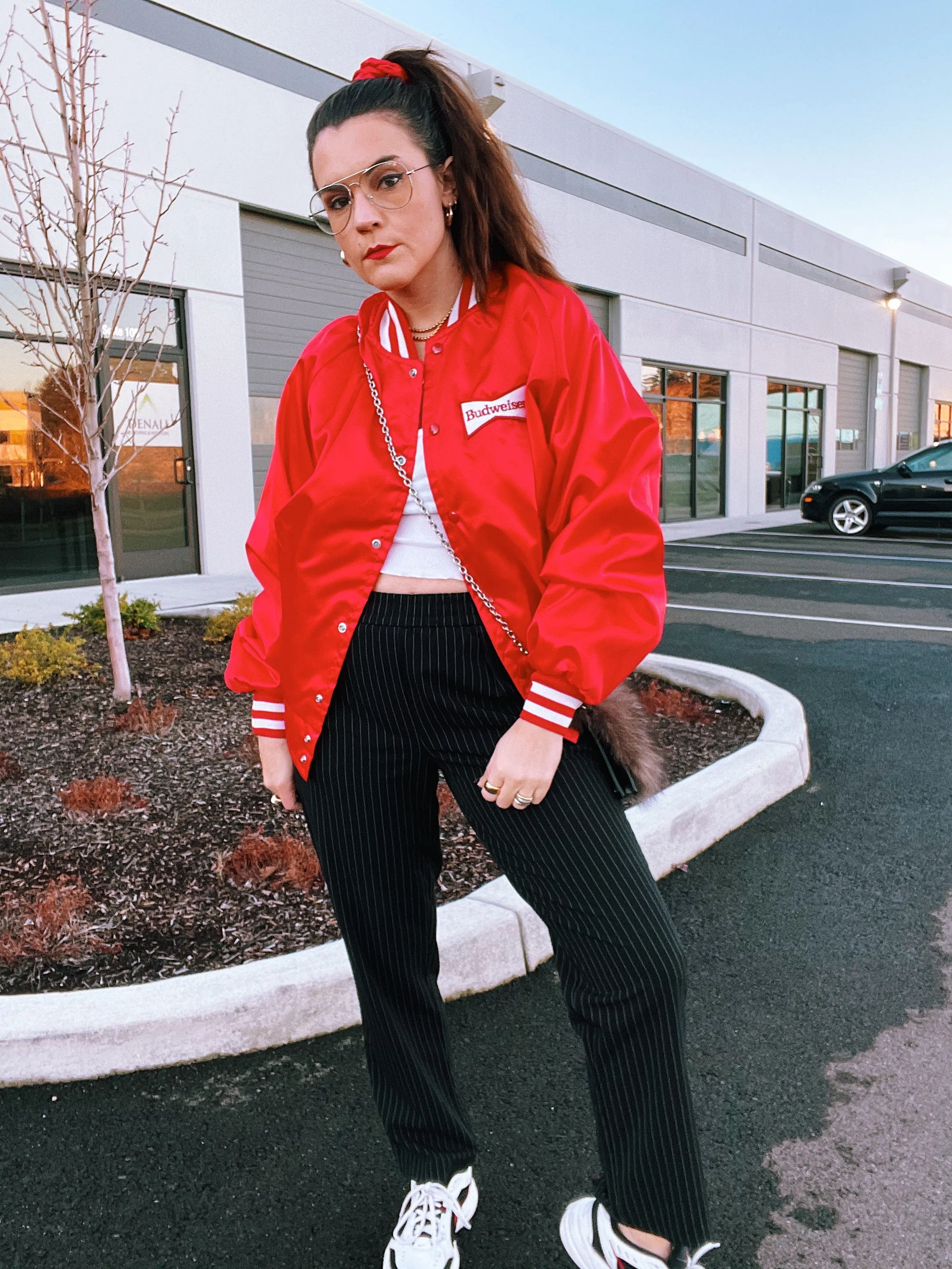 Budweiser Satin Bomber Jacket