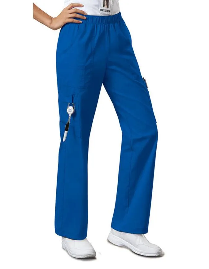 Cherokee WorkWear Women's Straight Leg Petite Scrub Pants