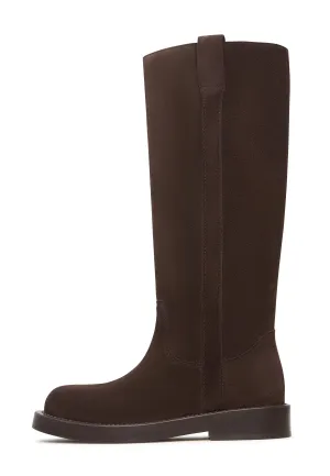 Classic Leather Knee-High Boots Ari - Brown