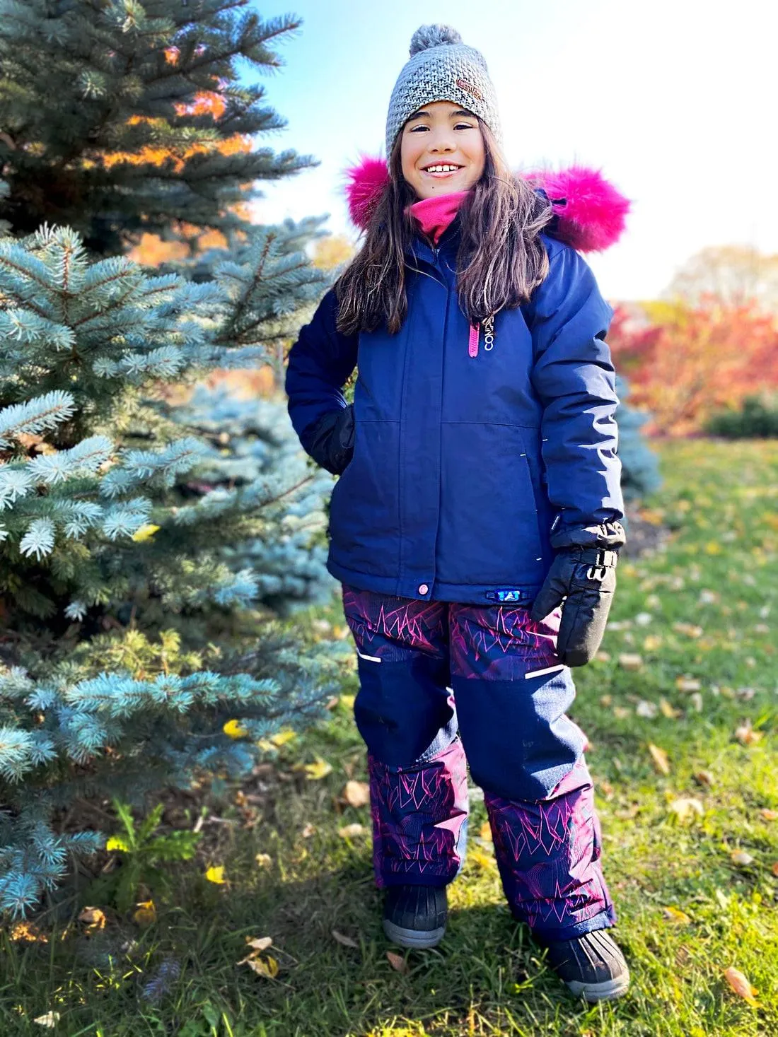 Conifere IRAZU Girl's Dark Navy Snowsuit Set