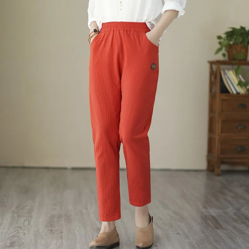 【Cotton And Linen】Comfortable Casual Trousers