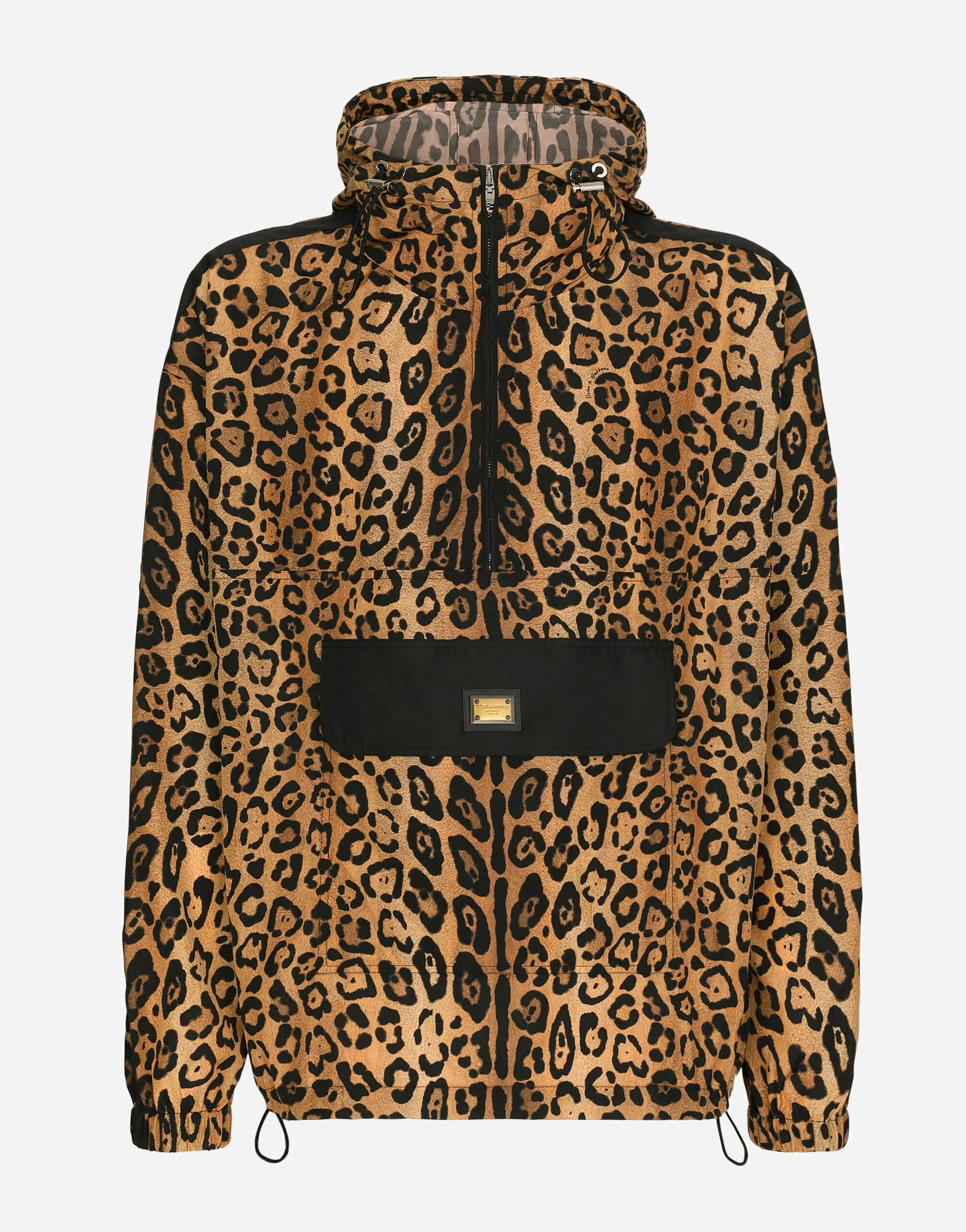 Crespo Leopard-Print Hooded Jacket