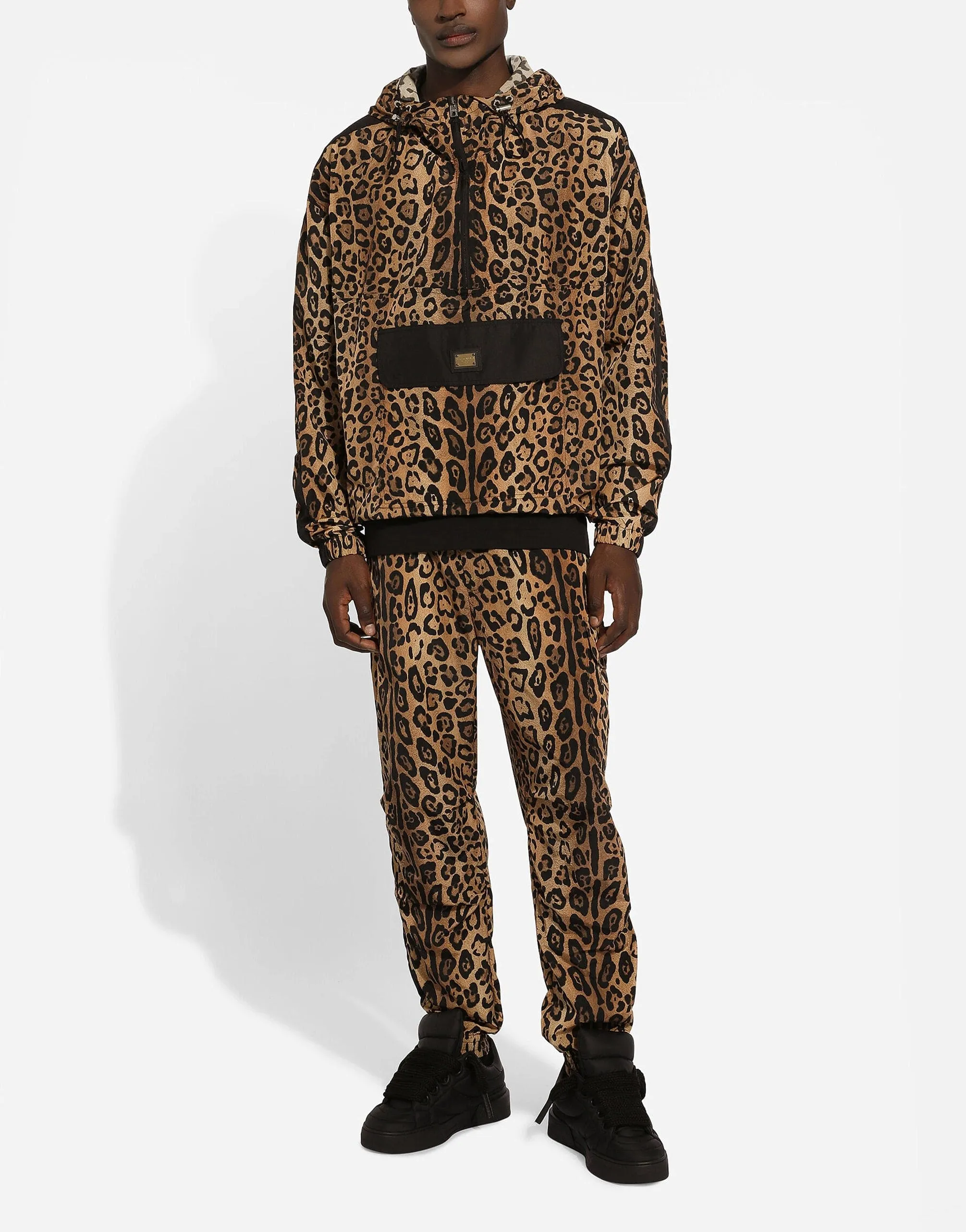 Crespo Leopard-Print Hooded Jacket