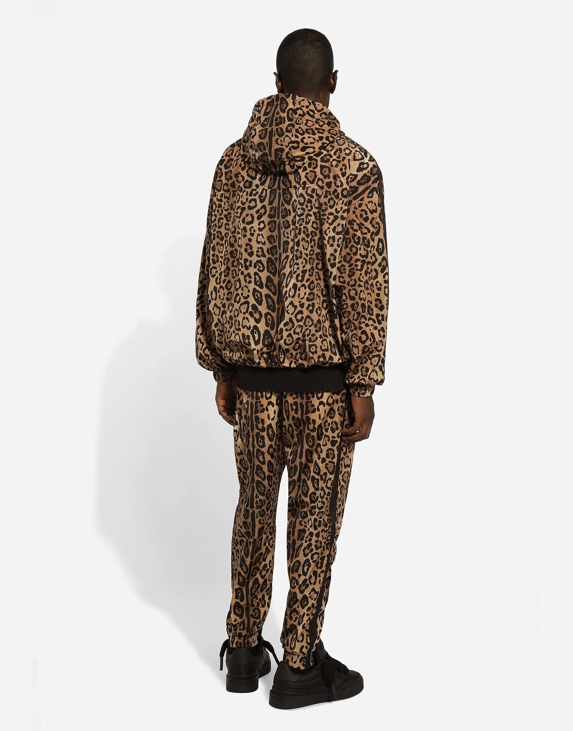 Crespo Leopard-Print Hooded Jacket