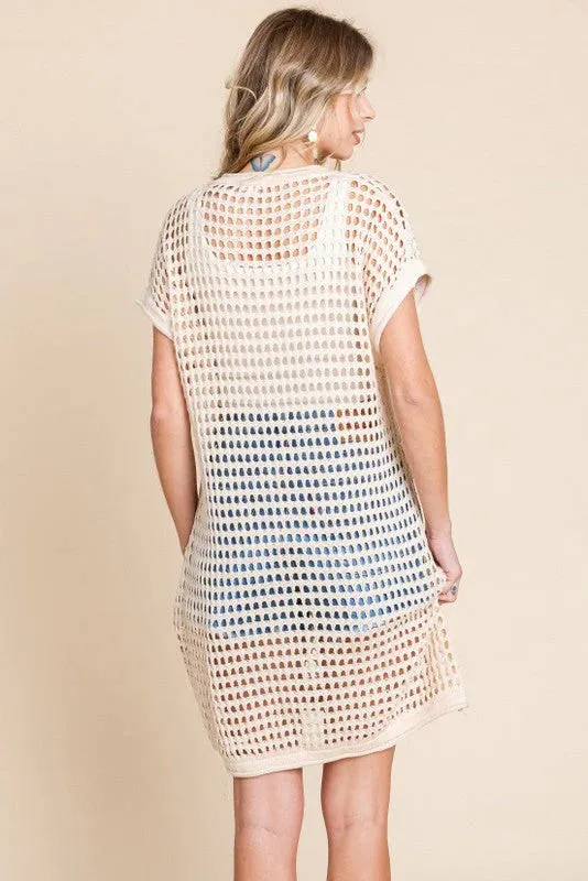 Crochet Tunic Dress/Top