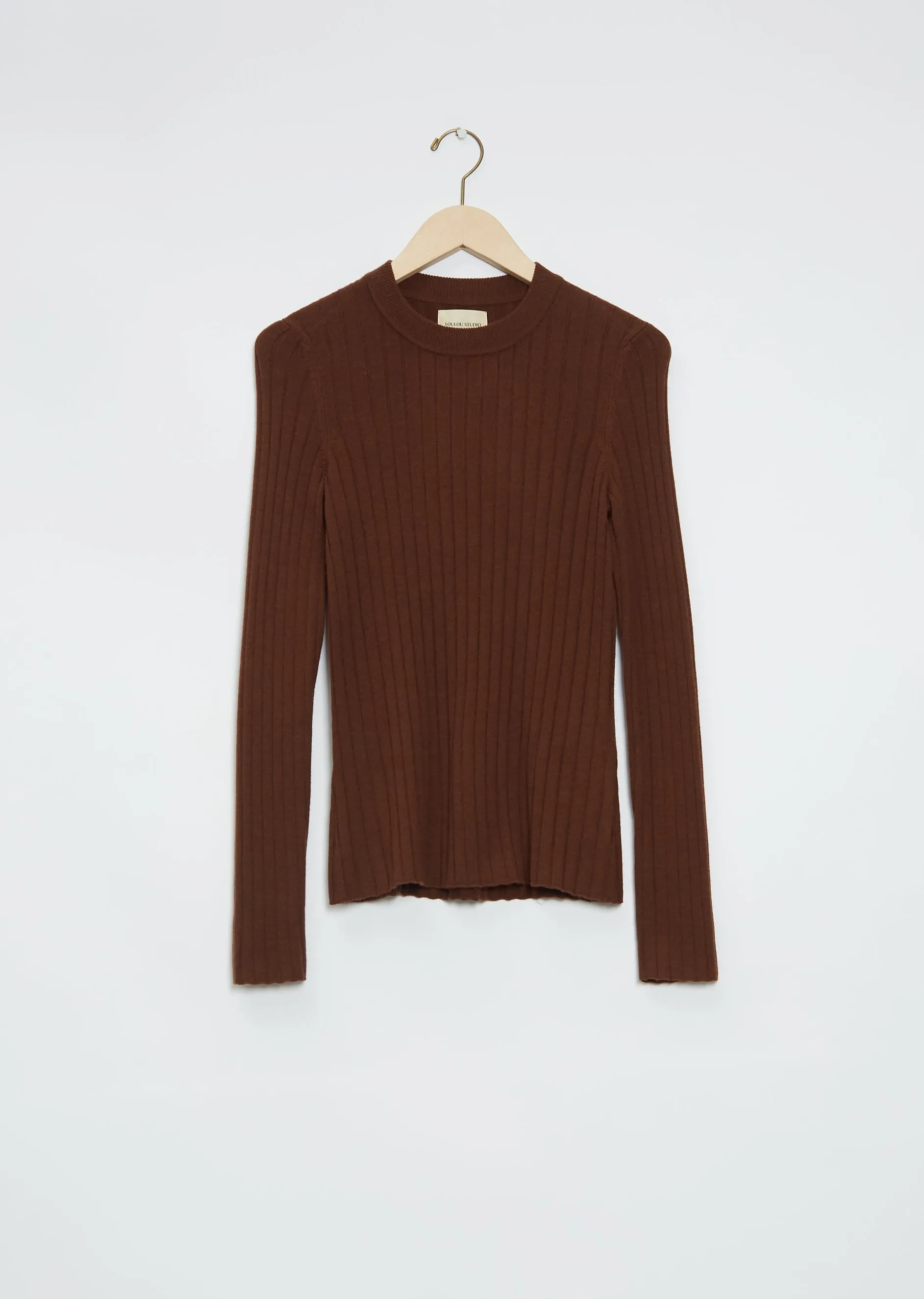 Dapa Wool Cashmere Sweater — Choco