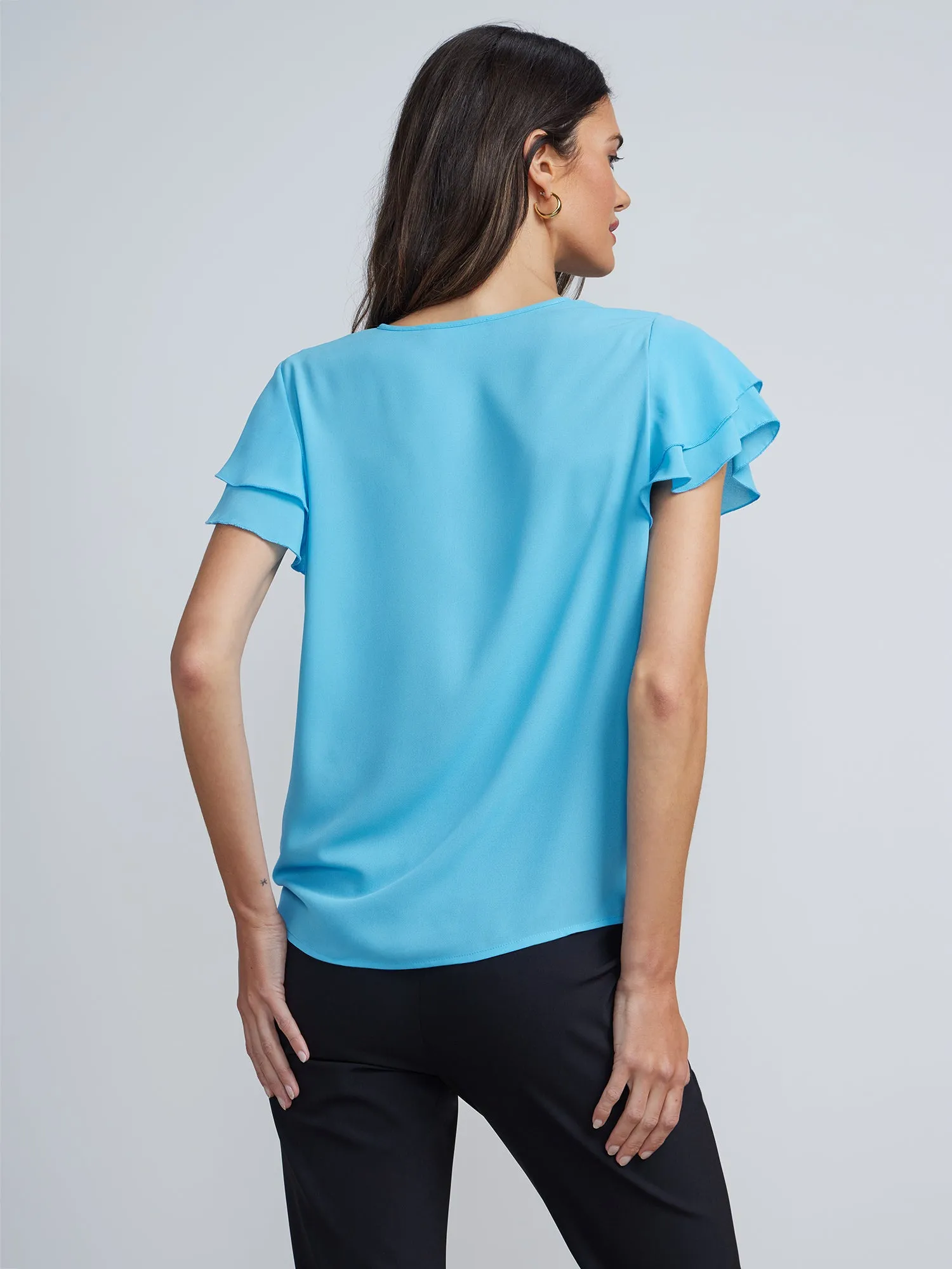 Flutter Sleeve Top