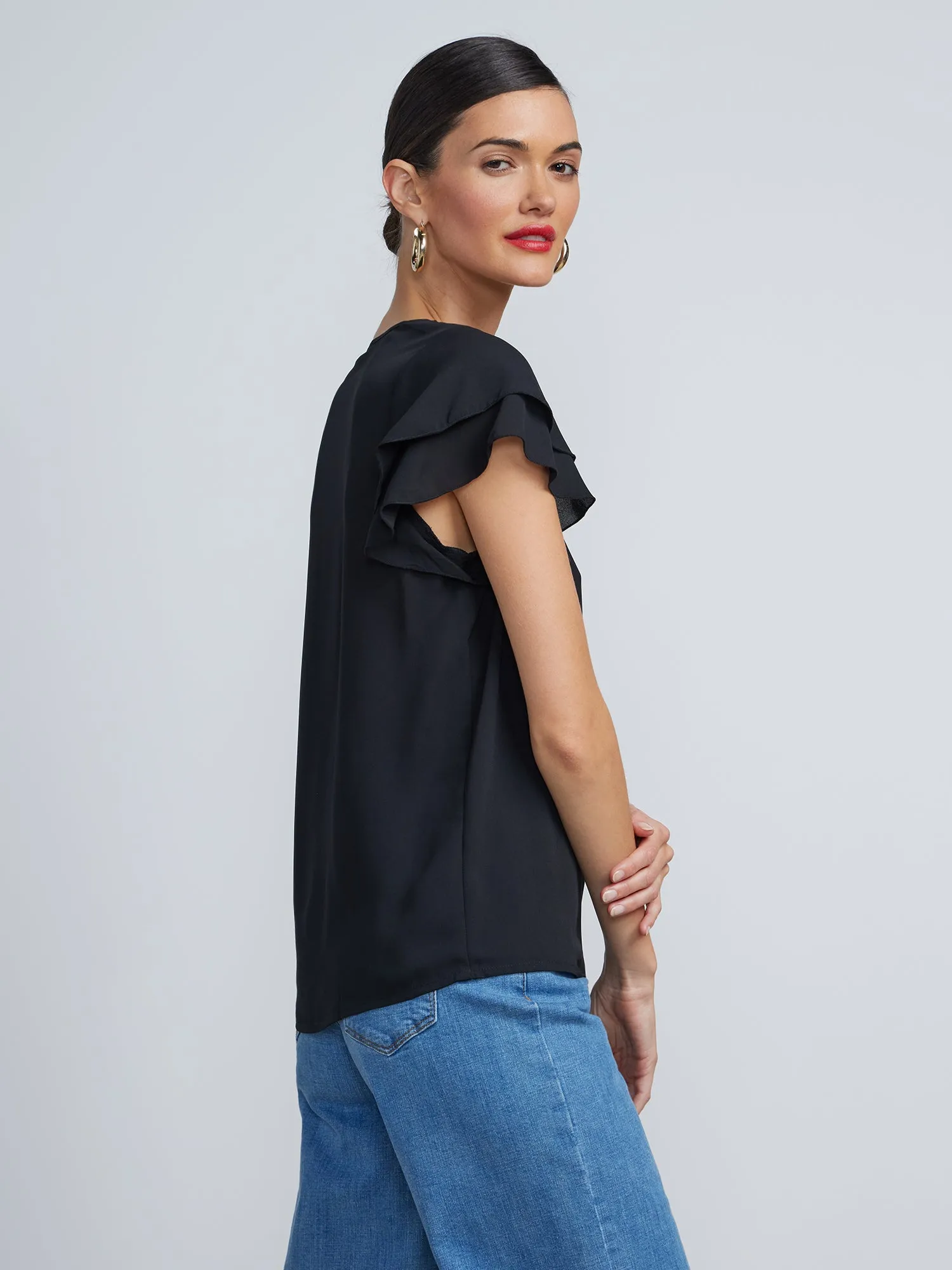 Flutter Sleeve Top