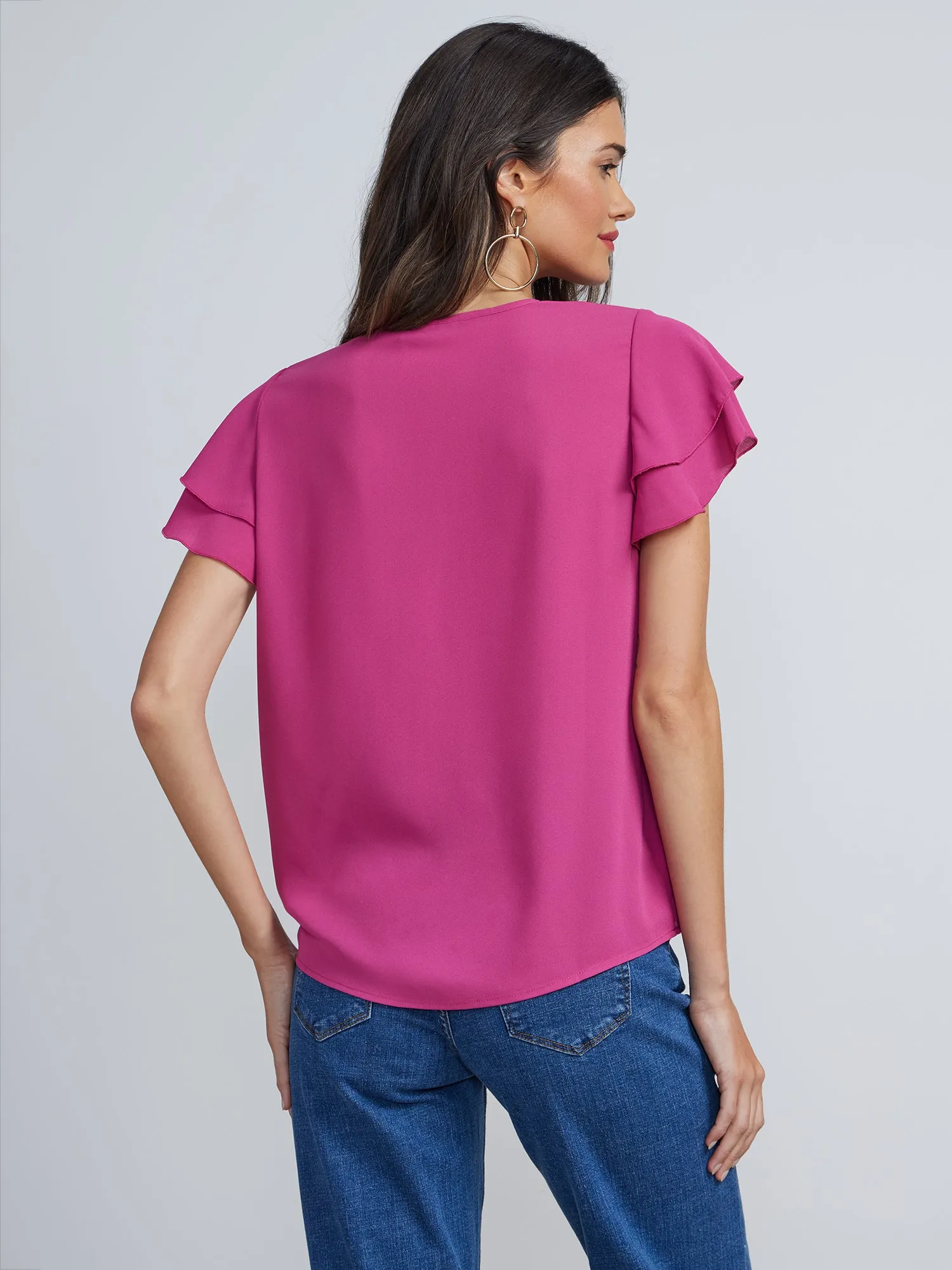 Flutter Sleeve Top