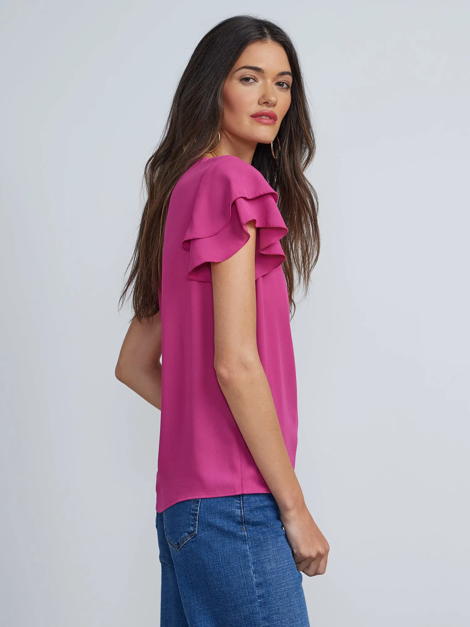 Flutter Sleeve Top