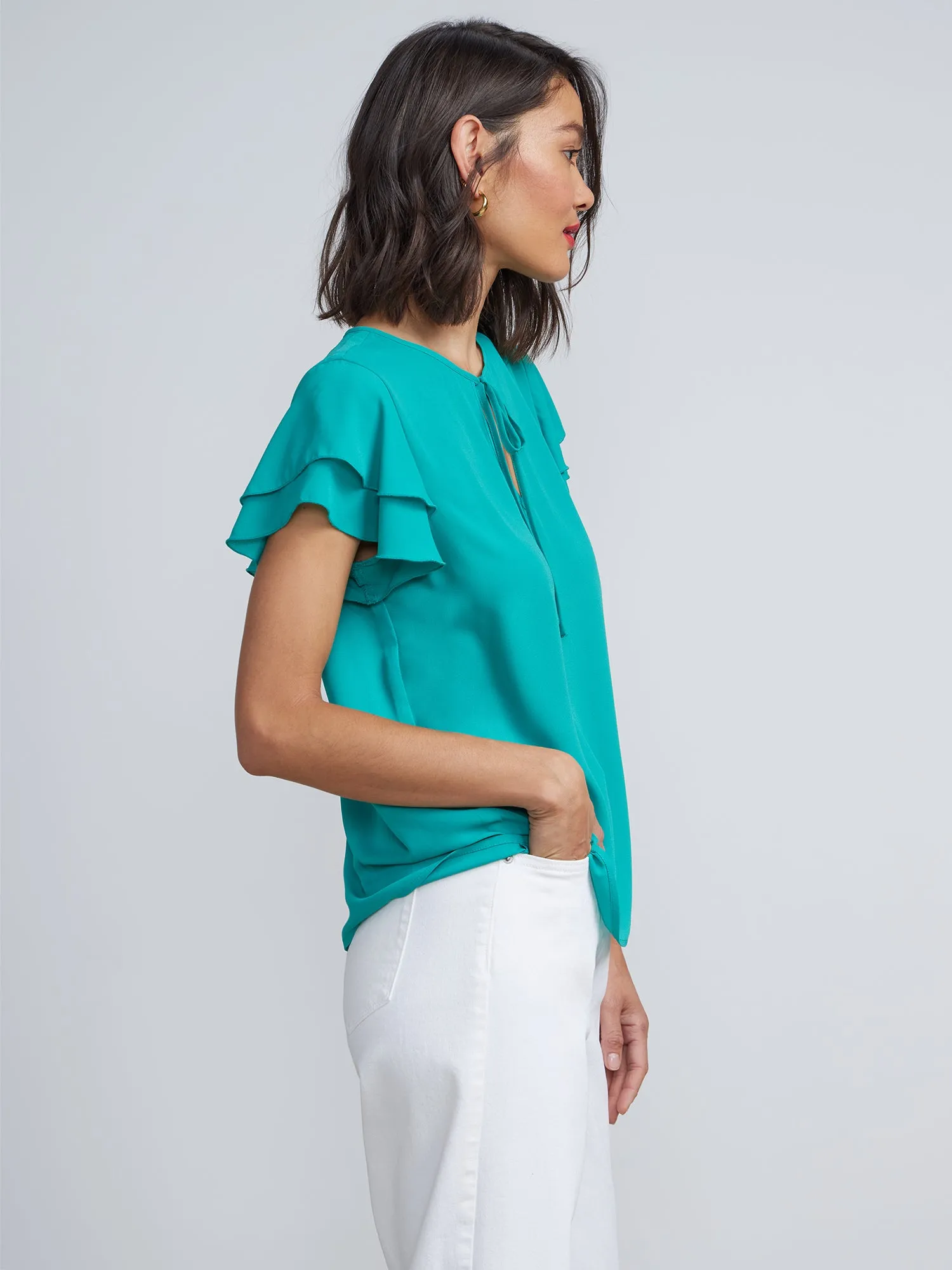 Flutter Sleeve Top