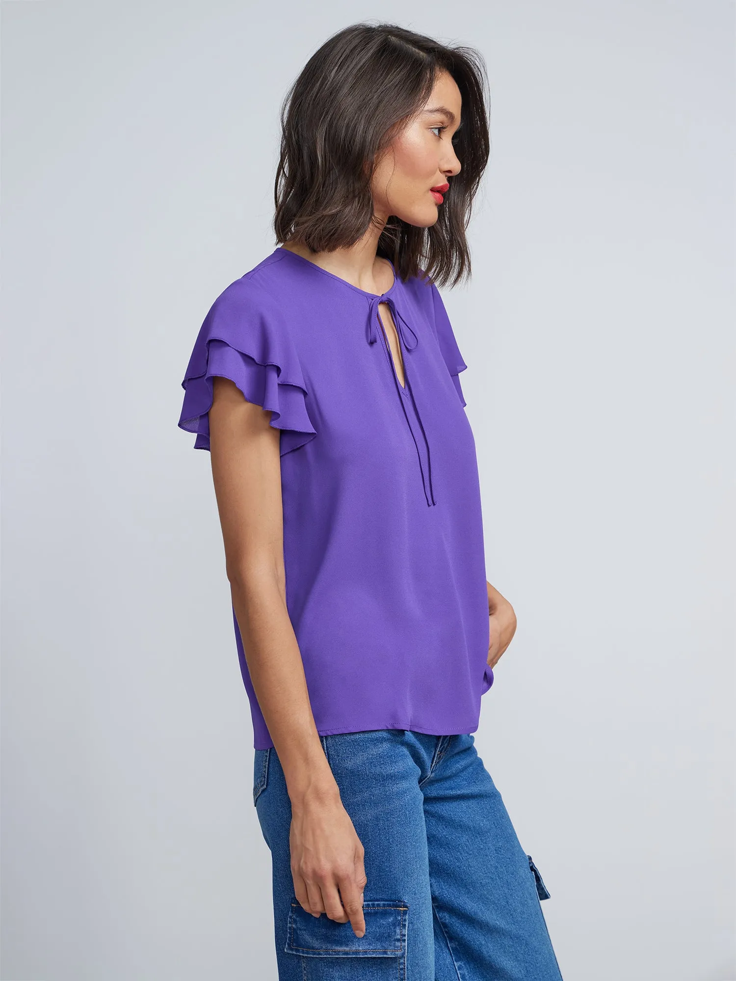 Flutter Sleeve Top