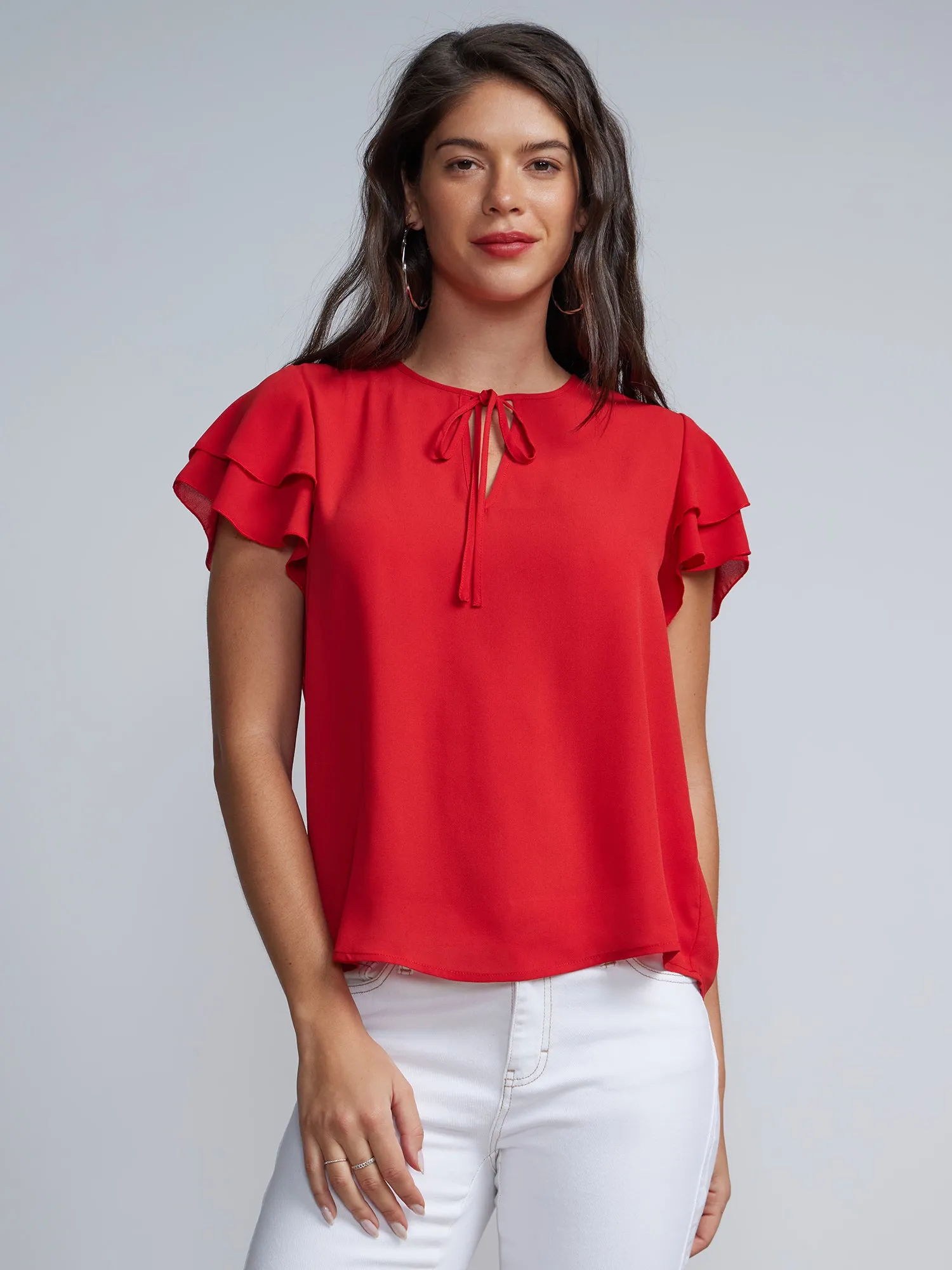 Flutter Sleeve Top