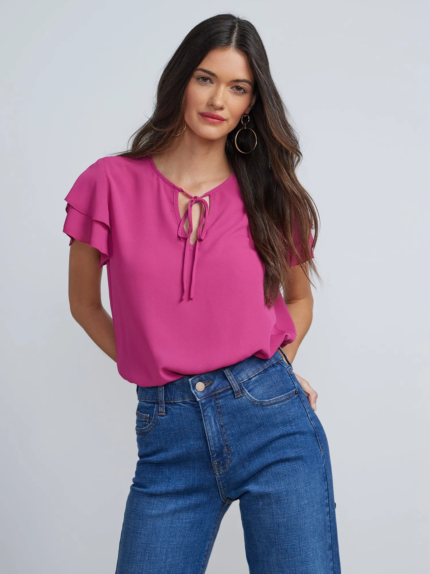 Flutter Sleeve Top