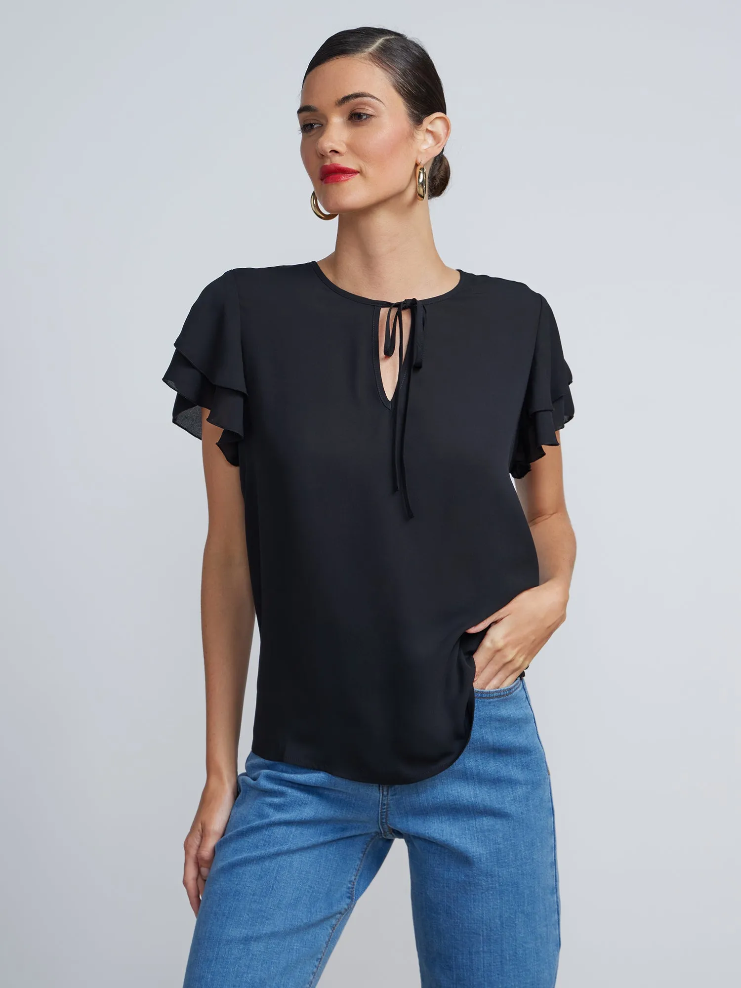 Flutter Sleeve Top