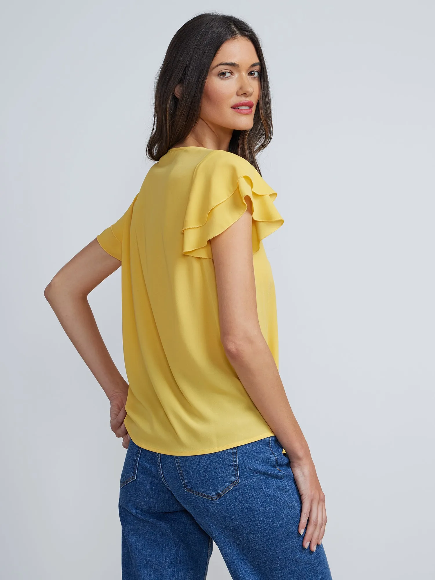 Flutter Sleeve Top