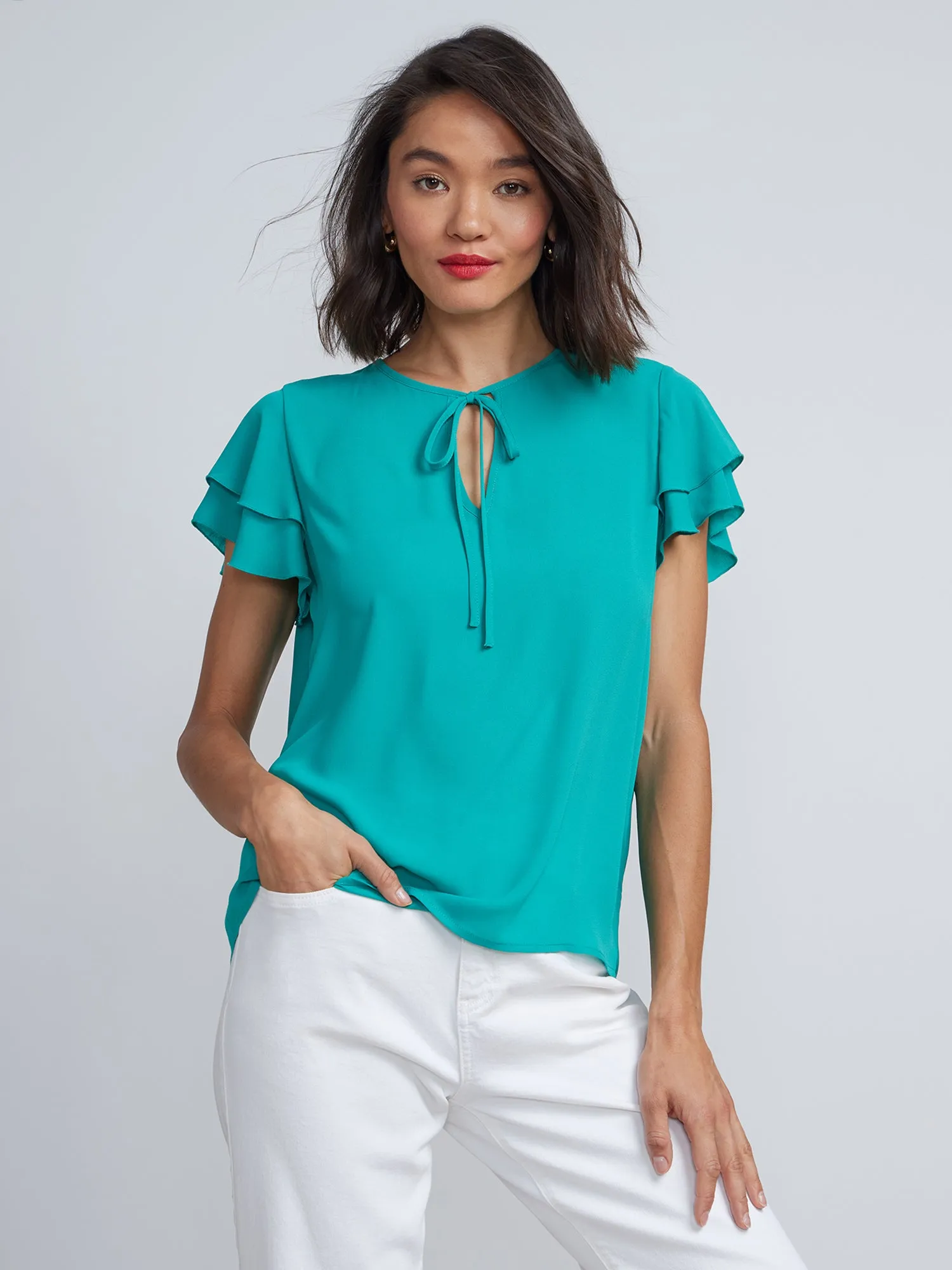 Flutter Sleeve Top