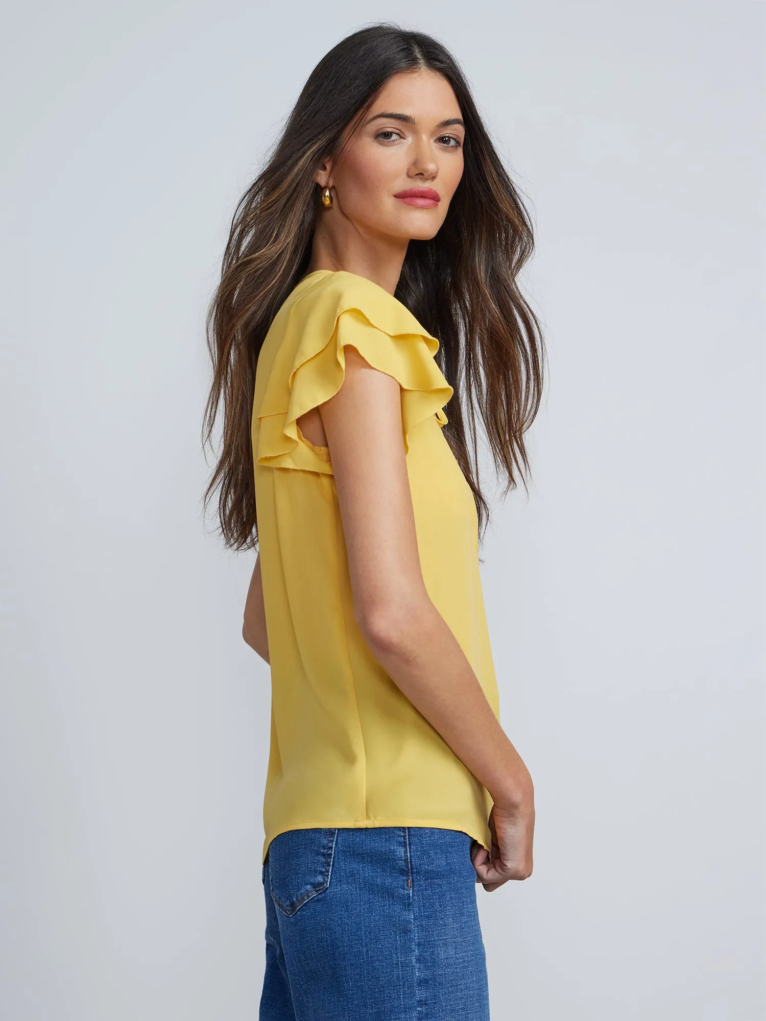 Flutter Sleeve Top