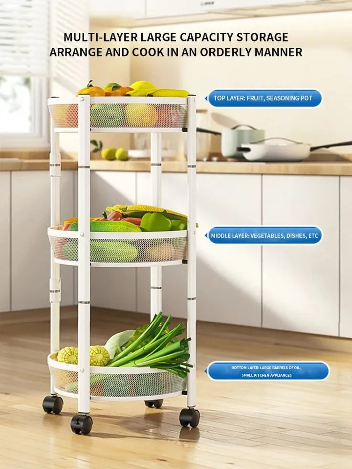 FOLDABLE 3 LAYERS IRON TROLLY