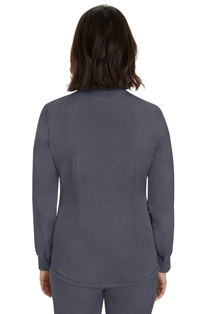 HH-Works Women's Megan Snap Front Scrub Jacket | Pewter