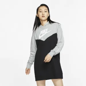 Hoodie Dress Black/Dk Grey Heather/White From Nike