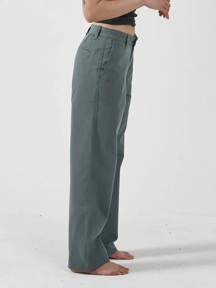 Lax Low Slung Pants - Scrubs Green