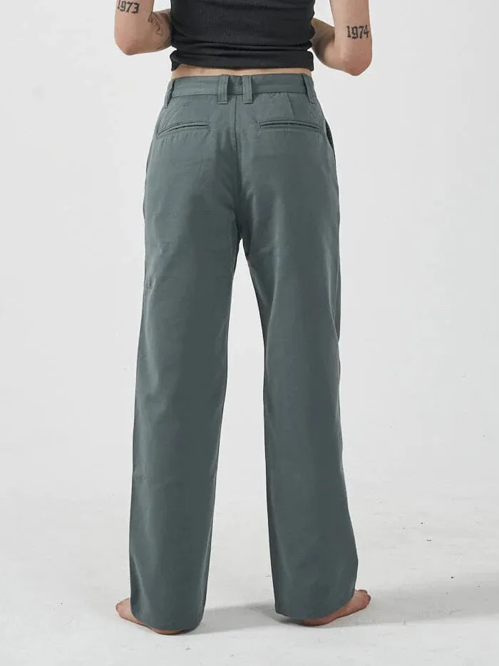 Lax Low Slung Pants - Scrubs Green