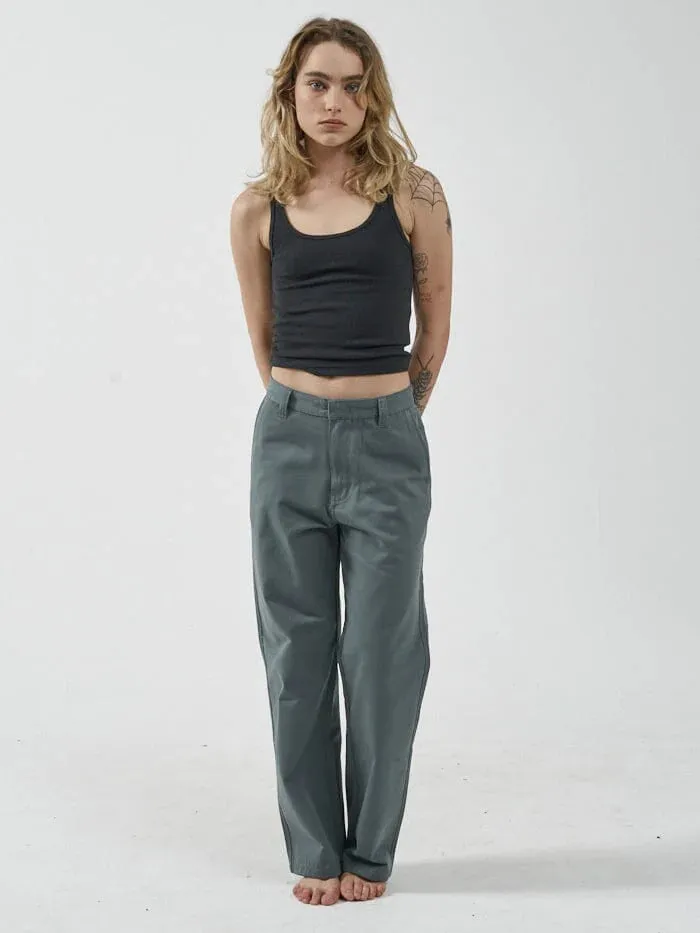 Lax Low Slung Pants - Scrubs Green