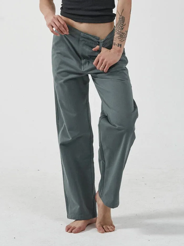 Lax Low Slung Pants - Scrubs Green