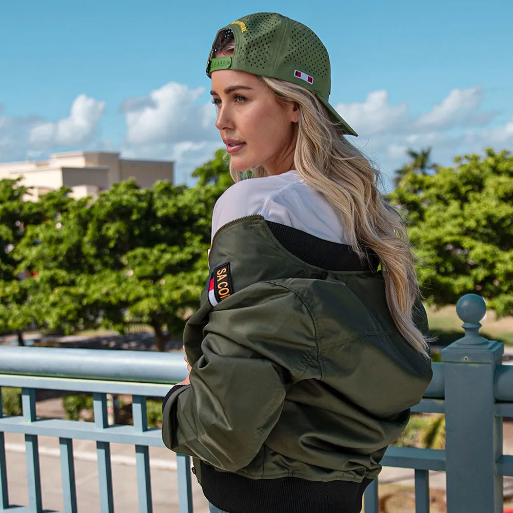 Limited Edition Military Bomber Jacket | Honor | OD Green PreOrder