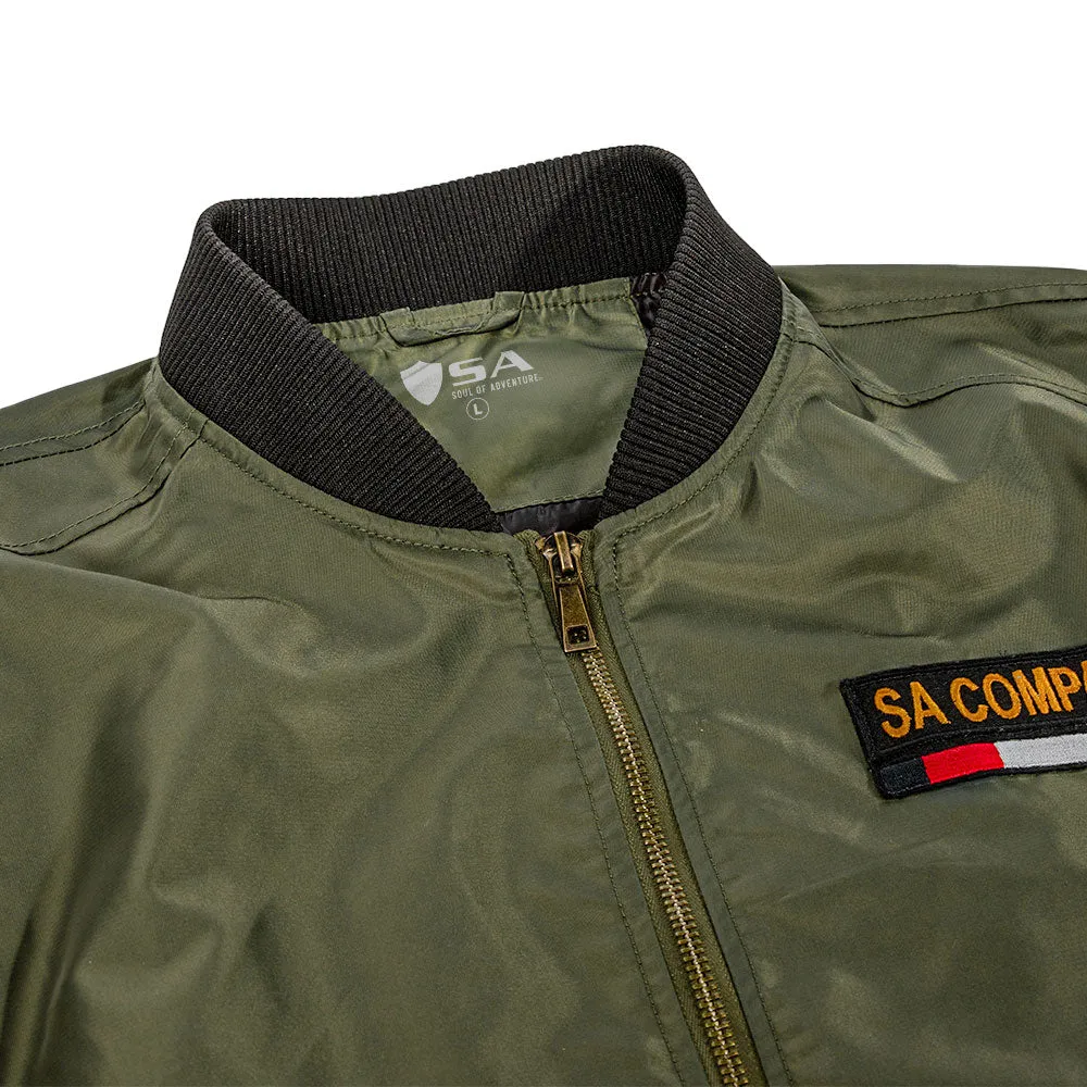 Limited Edition Military Bomber Jacket | Honor | OD Green PreOrder