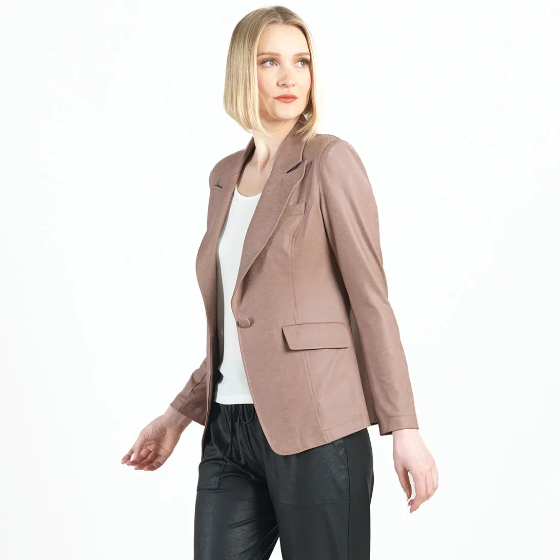 Liquid Leather™ Signature Pocket Blazer - Taupe