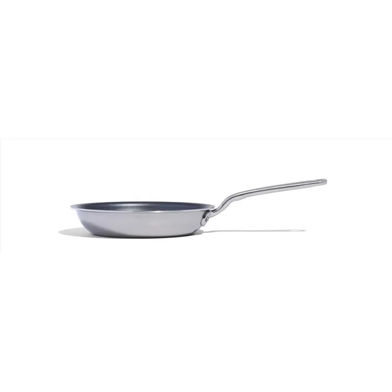 Made In Stainless Steel Fry Pan 12 in. Black/Silver