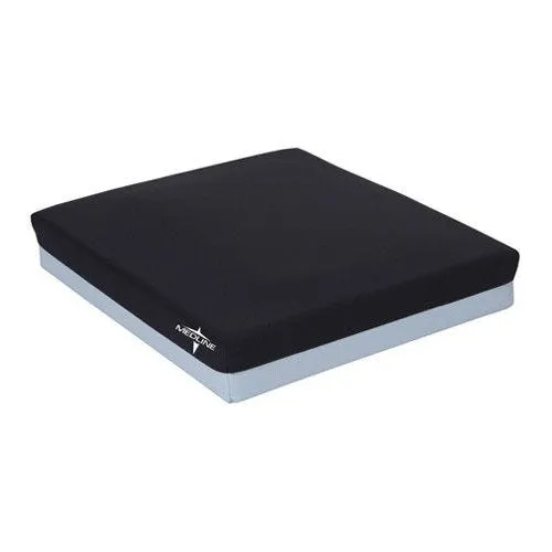 Medline Gel Foam Pressure Redistribution Cushions: Black, Unisex, 16" x 18" x 2"