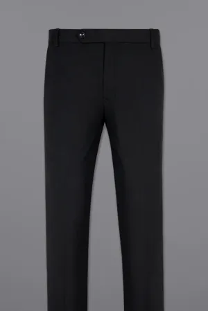 Men's Black Pants Male Casual Solid Color Comfortable Quality Pure Color Trouser